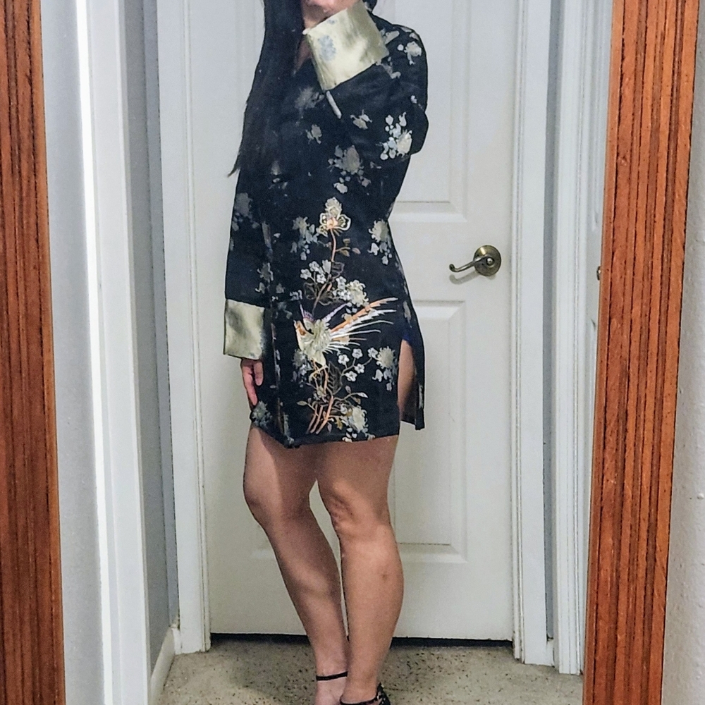 Embroidered Oriental Tunic Dress – Size S